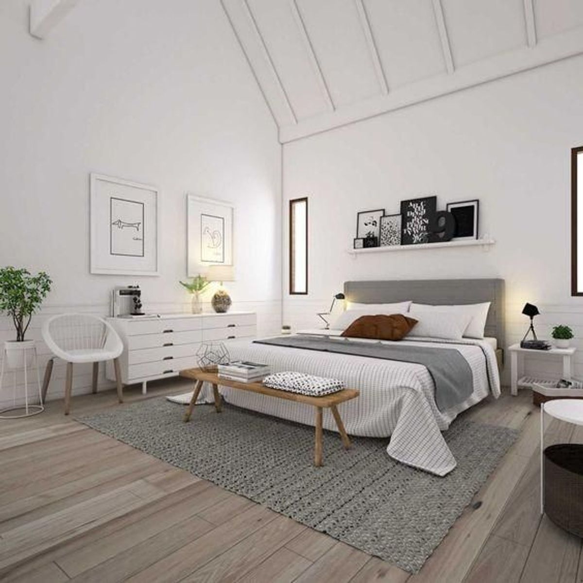 Nordic style bedroom