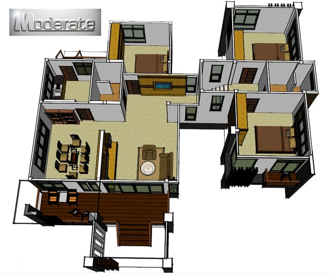 Modern 1-storey house plan